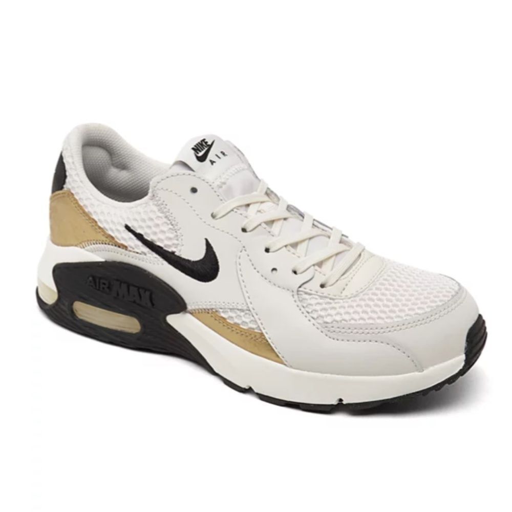 Nike Women's White Black Air Max Excee Finish Line Low Top Sneakers Size 7.5